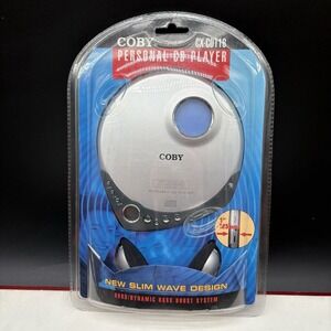 COBY CX-CD116 DBBS Personal Slim Wave Digital LCD Display CD Player
